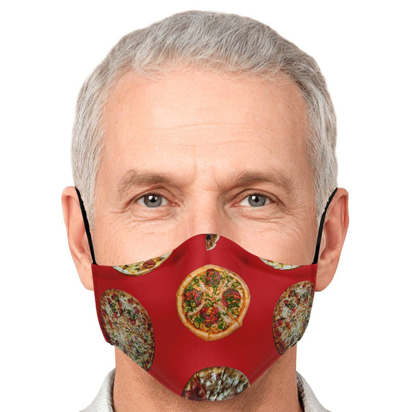 65 MCMLXV Unisex Pizza Pie Toss Print Face Mask - 65mcmlxv