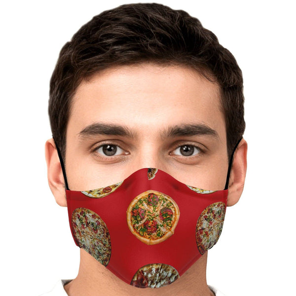65 MCMLXV Unisex Pizza Pie Toss Print Face Mask - 65mcmlxv