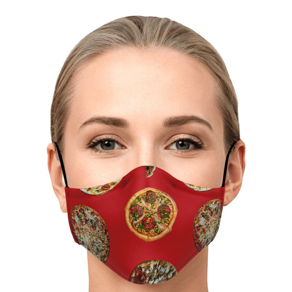 65 MCMLXV Unisex Pizza Pie Toss Print Face Mask - 65mcmlxv