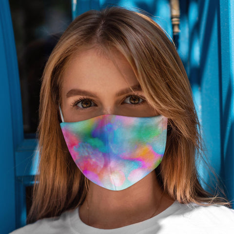 65 MCMLXV Unisex Psychadelic Tie - Dye Print Face Mask - 65mcmlxv