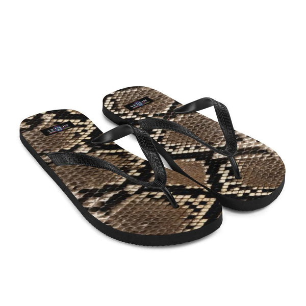 65 MCMLXV Unisex Python Snakeskin Animal Print Flip - Flops - 65mcmlxv