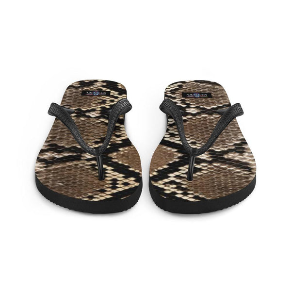 65 MCMLXV Unisex Python Snakeskin Animal Print Flip - Flops - 65mcmlxv