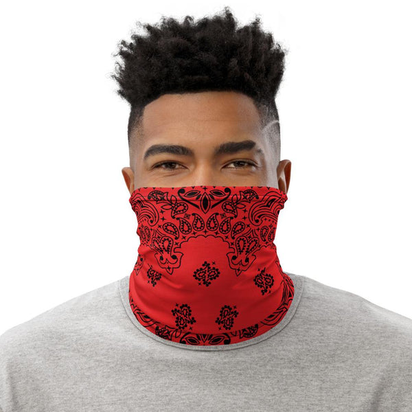 65 MCMLXV Unisex Red Bandana Print Neck Gaiter - 65mcmlxv