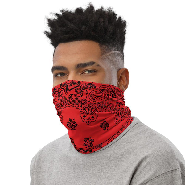 65 MCMLXV Unisex Red Bandana Print Neck Gaiter - 65mcmlxv