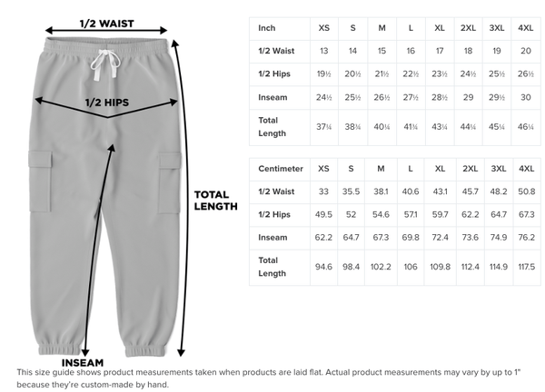65 MCMLXV Unisex Red Buffalo Plaid and Camouflage Print Cargo Sweatpants - 65mcmlxv
