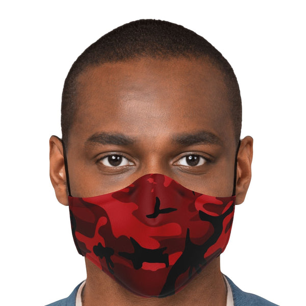 65 MCMLXV Unisex Red Camouflage Print Face Mask - 65mcmlxv