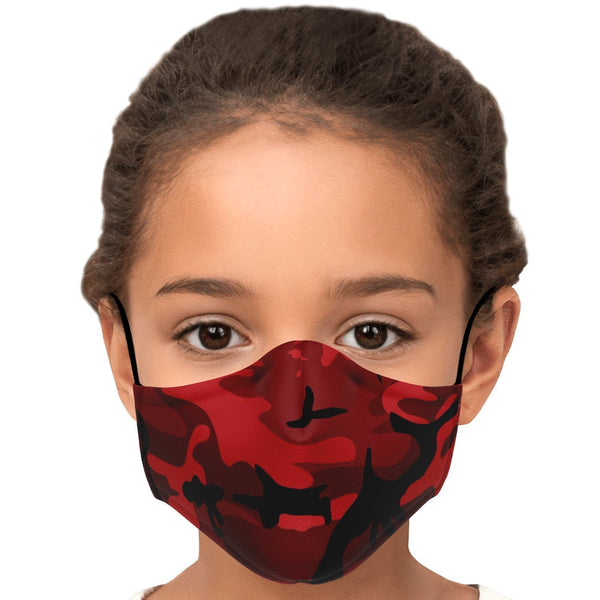 65 MCMLXV Unisex Red Camouflage Print Face Mask - 65mcmlxv