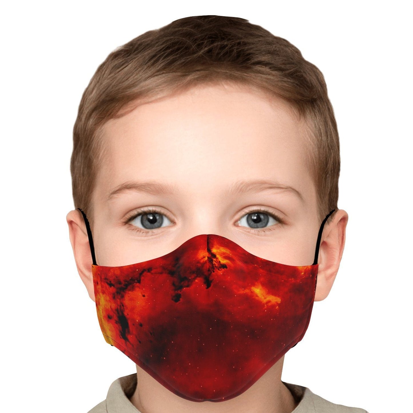 65 MCMLXV Unisex Red Space Nebula Print Face Mask - 65mcmlxv