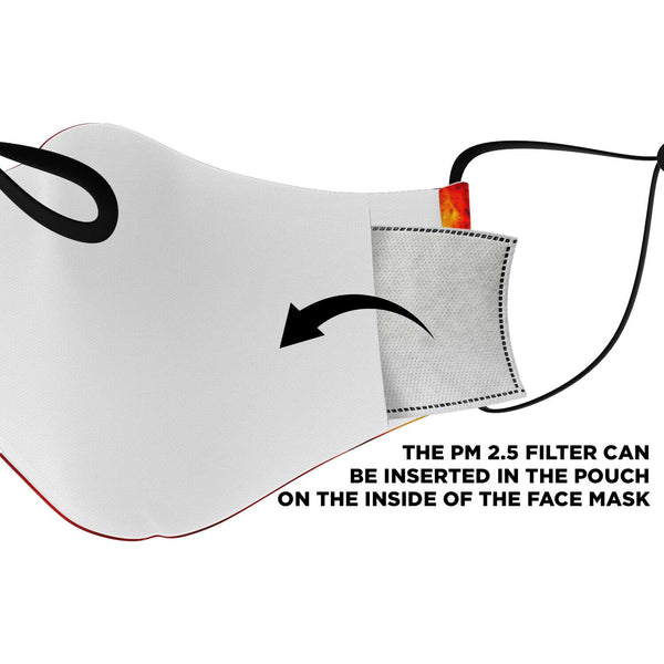 65 MCMLXV Unisex Red Space Nebula Print Face Mask - 65mcmlxv
