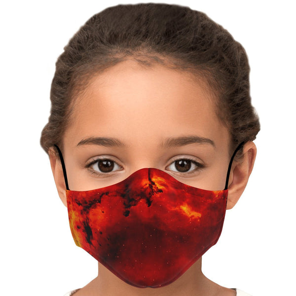 65 MCMLXV Unisex Red Space Nebula Print Face Mask - 65mcmlxv