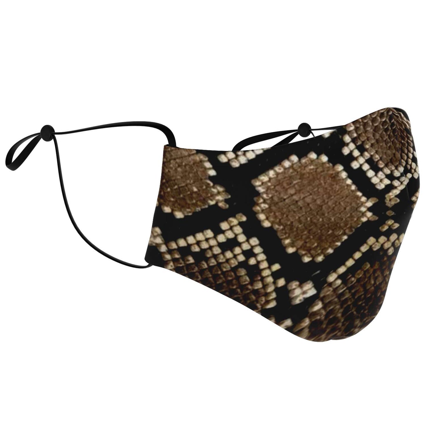 65 MCMLXV Unisex Snakeskin Print Face Mask - 65mcmlxv