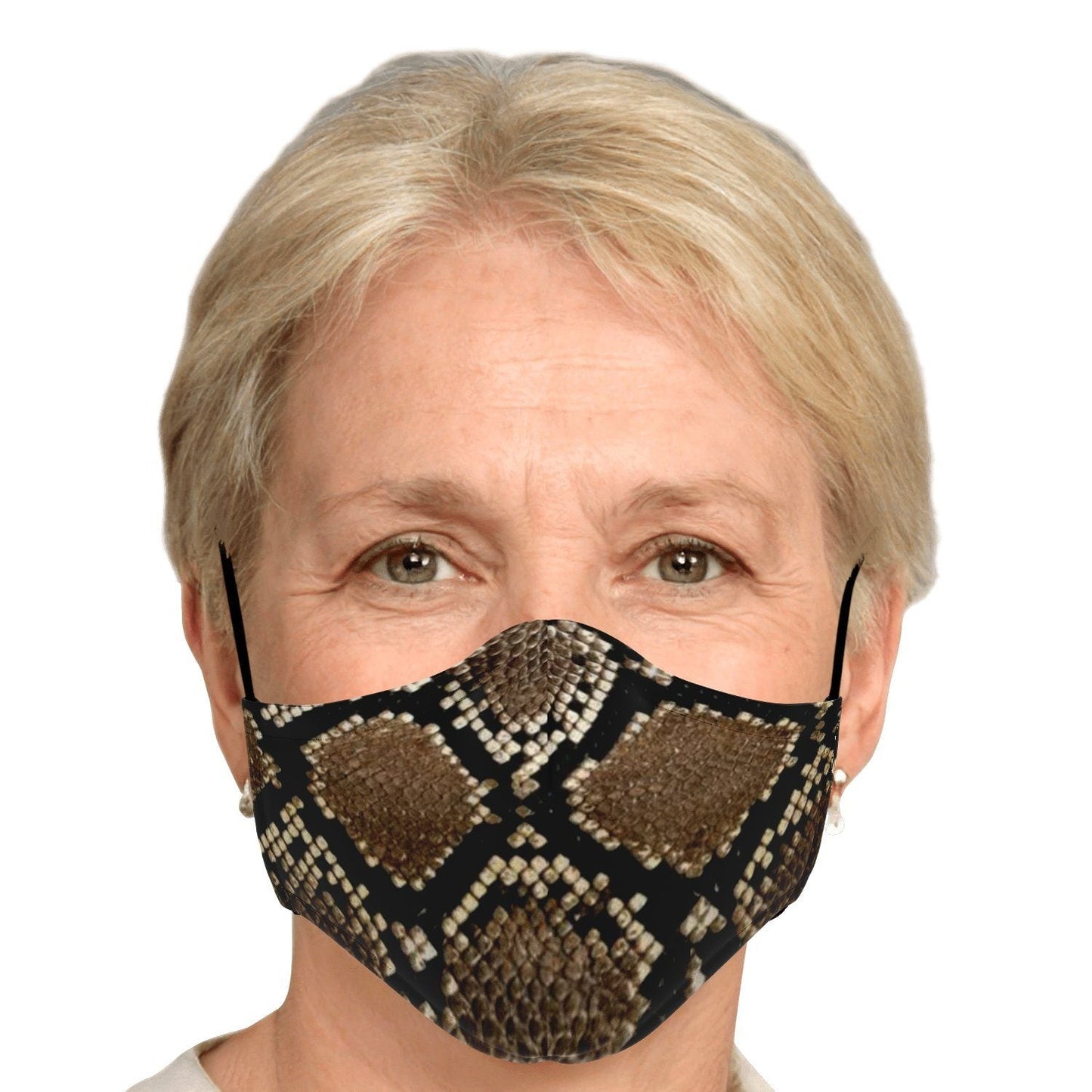 65 MCMLXV Unisex Snakeskin Print Face Mask - 65mcmlxv