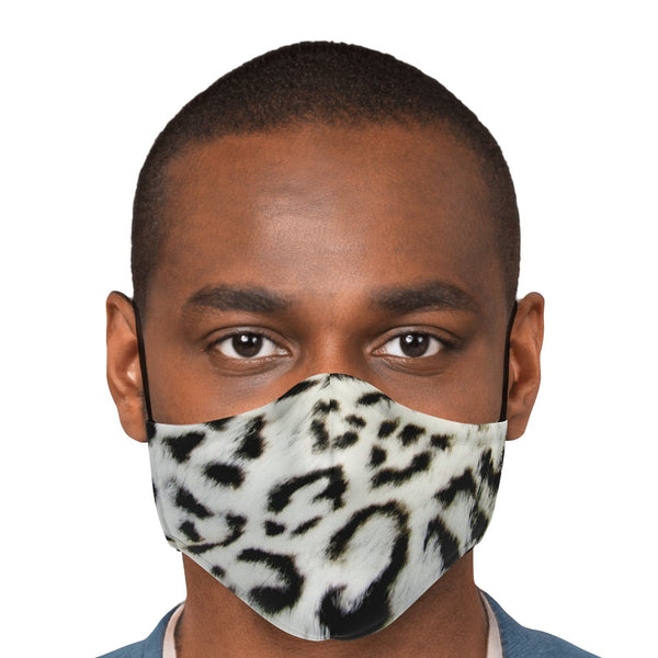 65 MCMLXV Unisex Snow Leopard Print Face Mask - 65mcmlxv