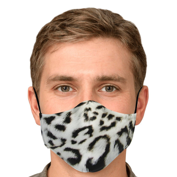 65 MCMLXV Unisex Snow Leopard Print Face Mask - 65mcmlxv