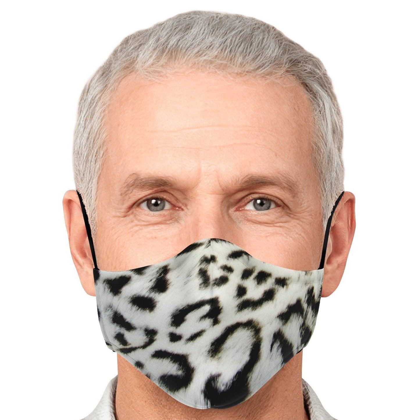 65 MCMLXV Unisex Snow Leopard Print Face Mask - 65mcmlxv