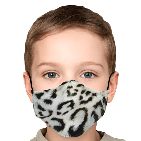 65 MCMLXV Unisex Snow Leopard Print Face Mask - 65mcmlxv