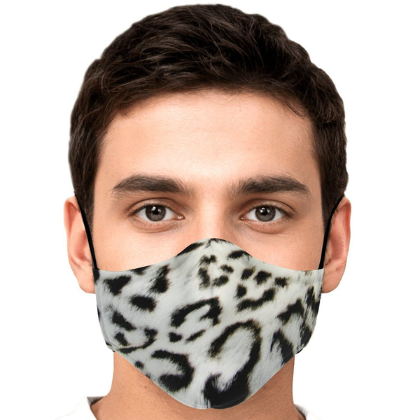 65 MCMLXV Unisex Snow Leopard Print Face Mask - 65mcmlxv