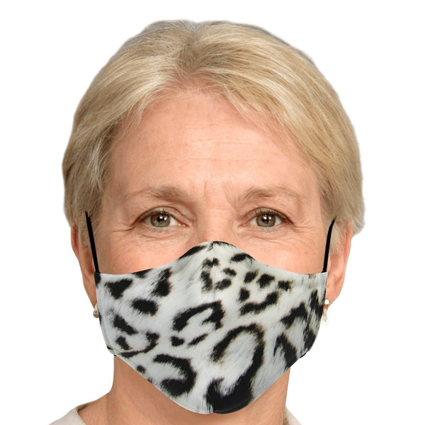 65 MCMLXV Unisex Snow Leopard Print Face Mask - 65mcmlxv