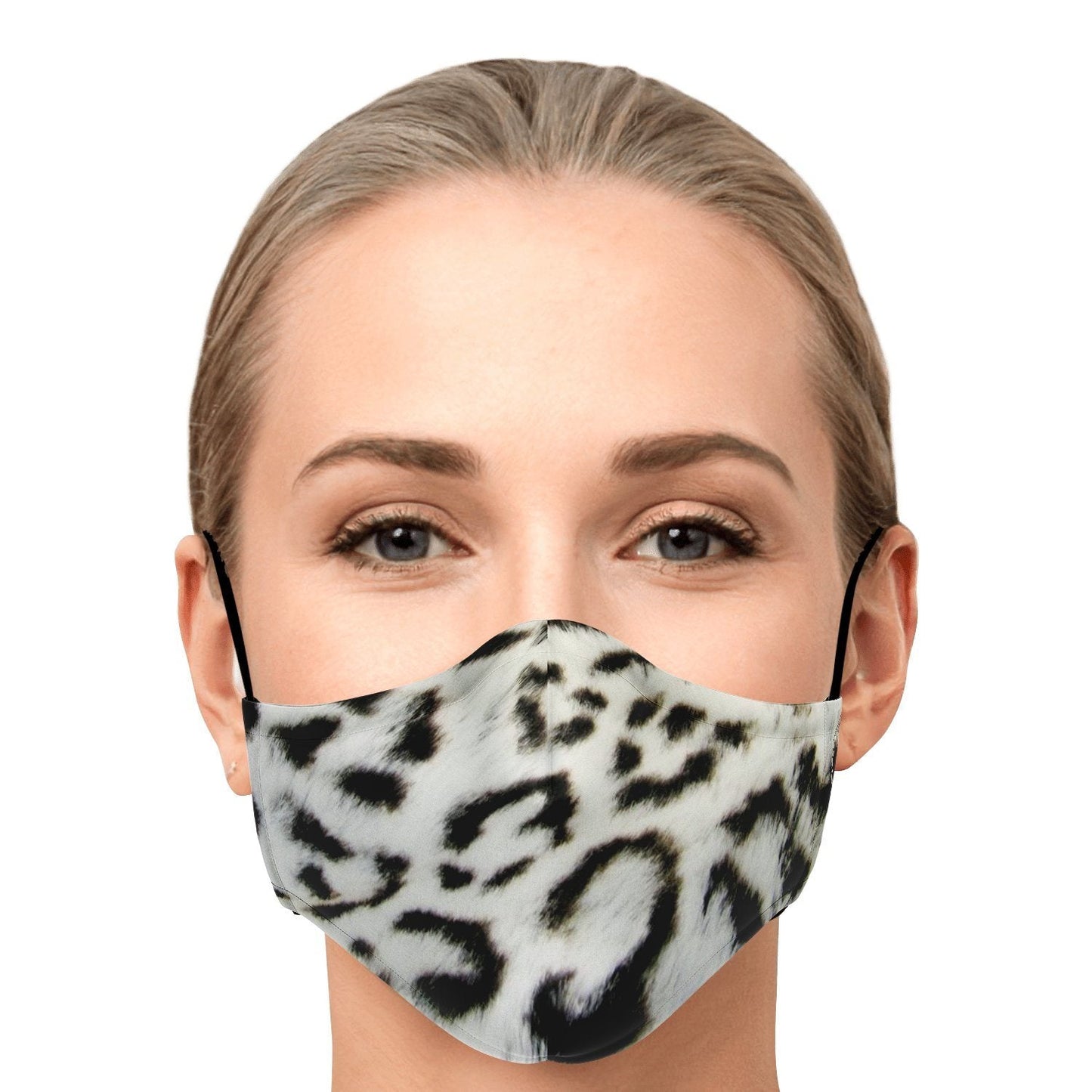 65 MCMLXV Unisex Snow Leopard Print Face Mask - 65mcmlxv