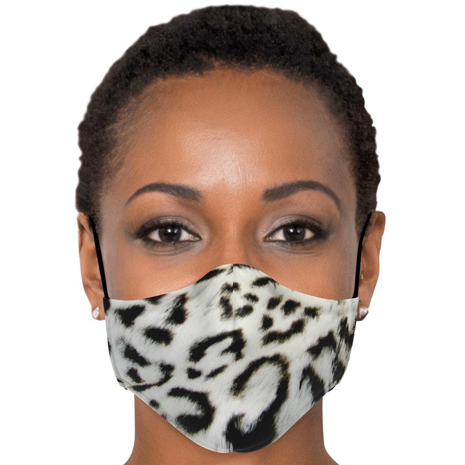 65 MCMLXV Unisex Snow Leopard Print Face Mask - 65mcmlxv