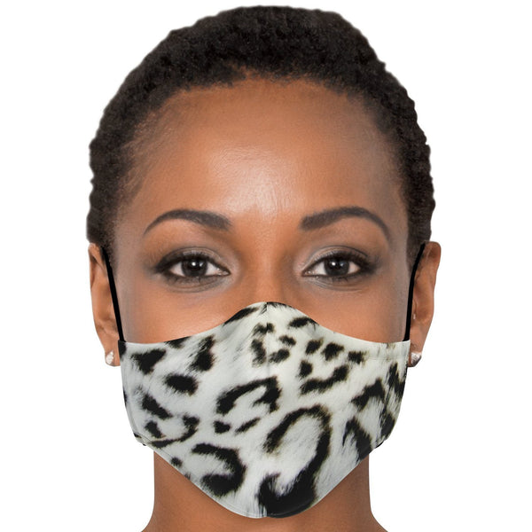 65 MCMLXV Unisex Snow Leopard Print Face Mask - 65mcmlxv
