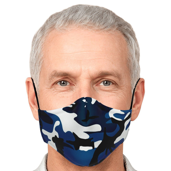 65 MCMLXV Unisex Teal Camouflage Print Face Mask - 65mcmlxv