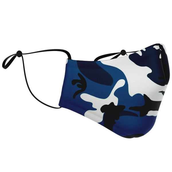 65 MCMLXV Unisex Teal Camouflage Print Face Mask - 65mcmlxv