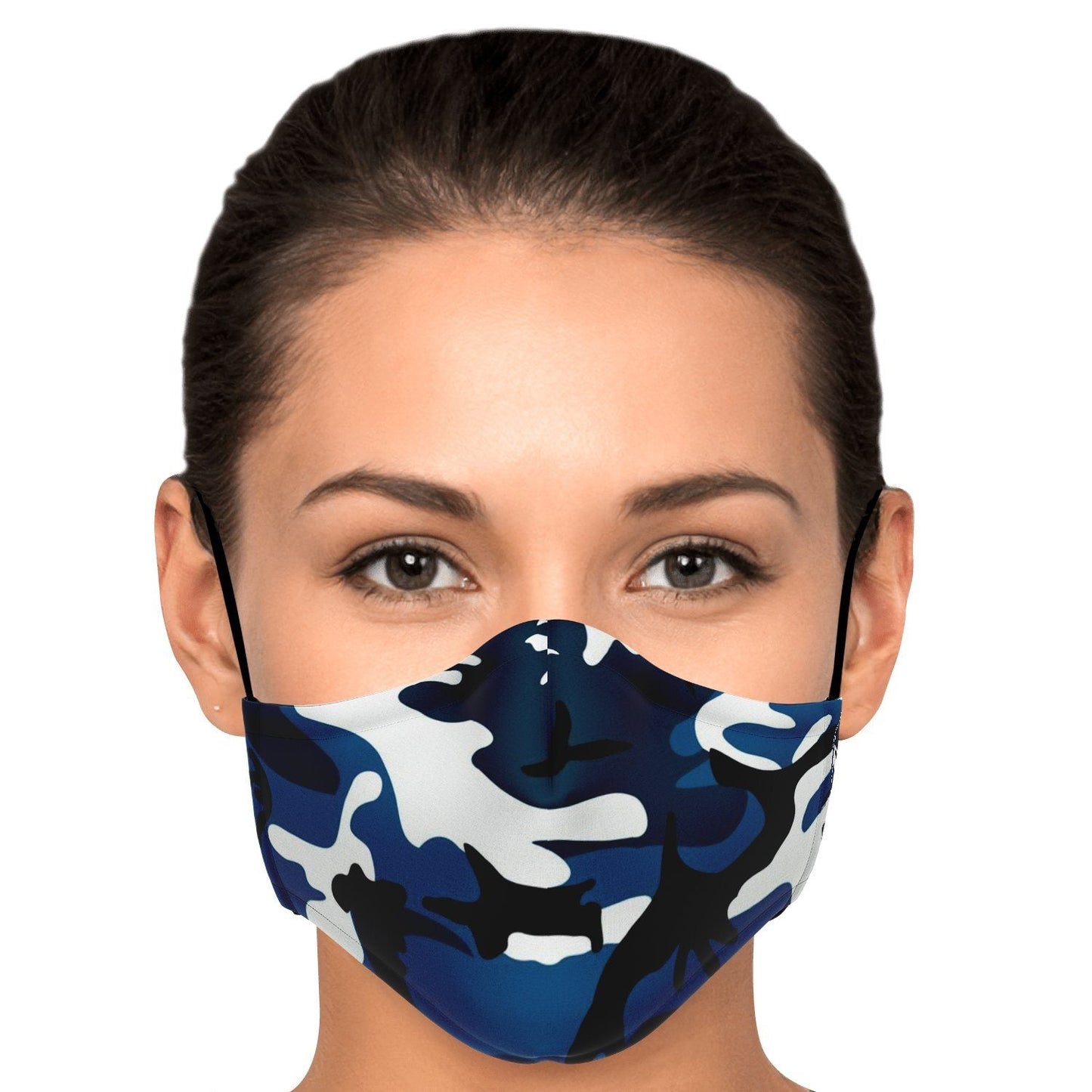 65 MCMLXV Unisex Teal Camouflage Print Face Mask - 65mcmlxv