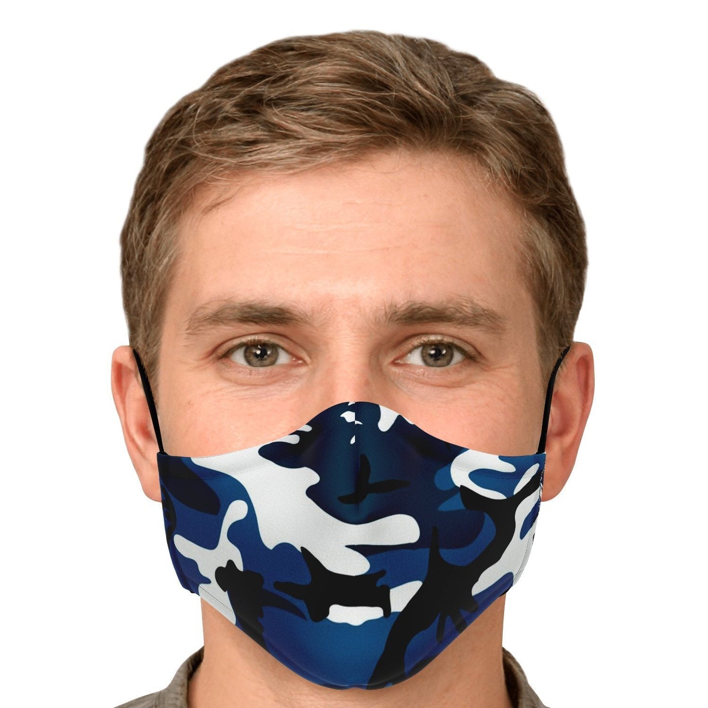 65 MCMLXV Unisex Teal Camouflage Print Face Mask - 65mcmlxv