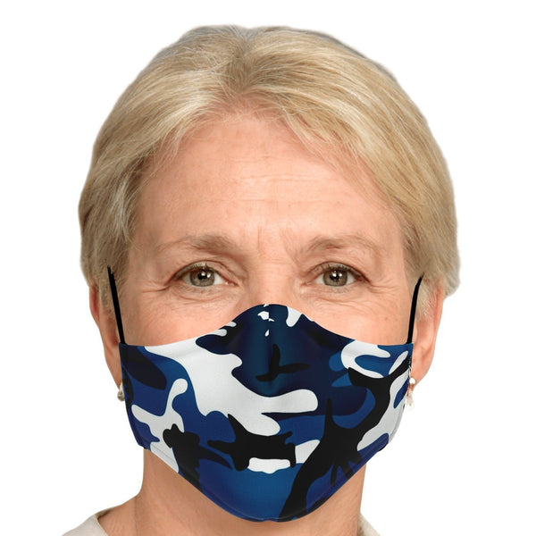 65 MCMLXV Unisex Teal Camouflage Print Face Mask - 65mcmlxv