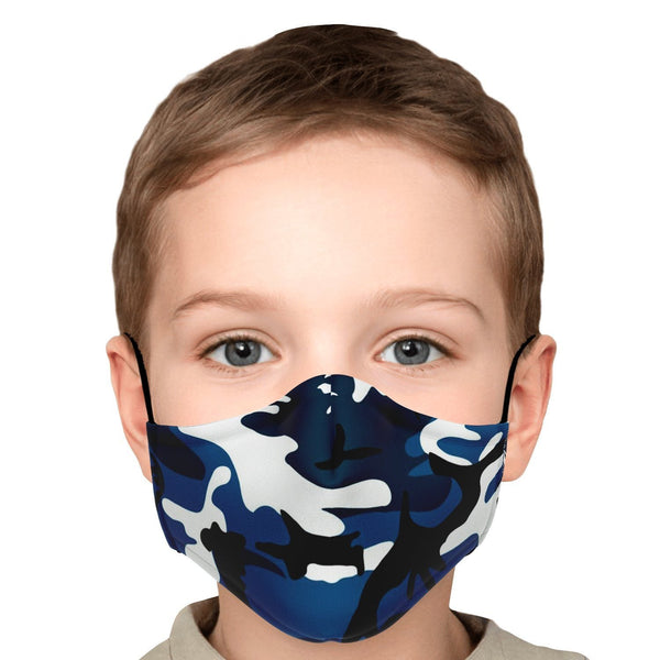 65 MCMLXV Unisex Teal Camouflage Print Face Mask - 65mcmlxv