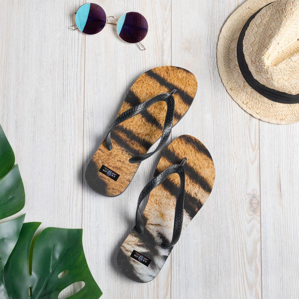 65 MCMLXV Unisex Tiger Animal Print Flip - Flops - 65mcmlxv