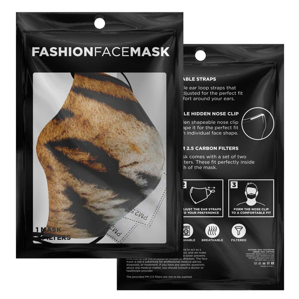 65 MCMLXV Unisex Tiger Print Face Mask - 65mcmlxv