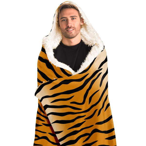 65 MCMLXV Unisex Tiger Print Hooded Blanket - 65mcmlxv