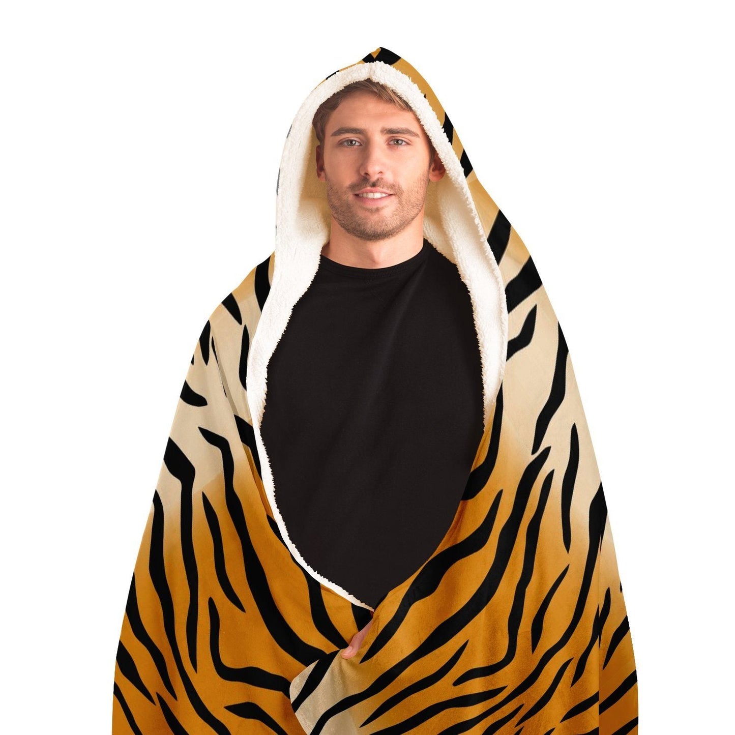 65 MCMLXV Unisex Tiger Print Hooded Blanket - 65mcmlxv