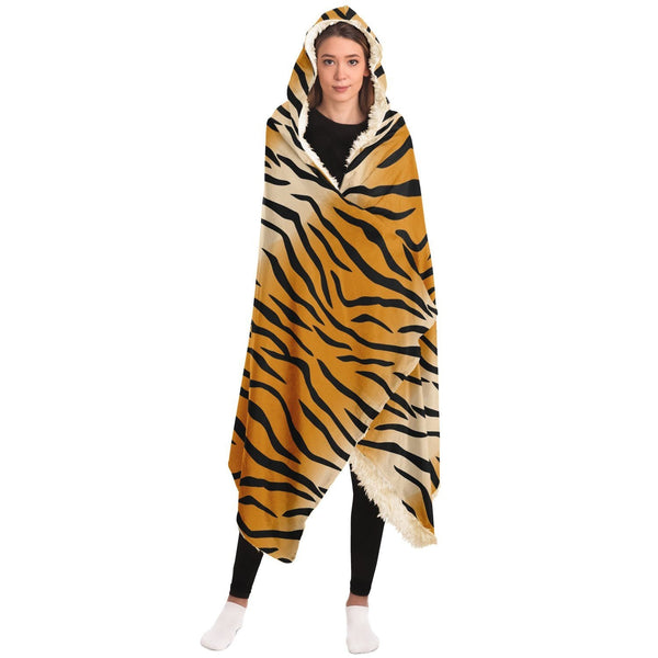 65 MCMLXV Unisex Tiger Print Hooded Blanket - 65mcmlxv