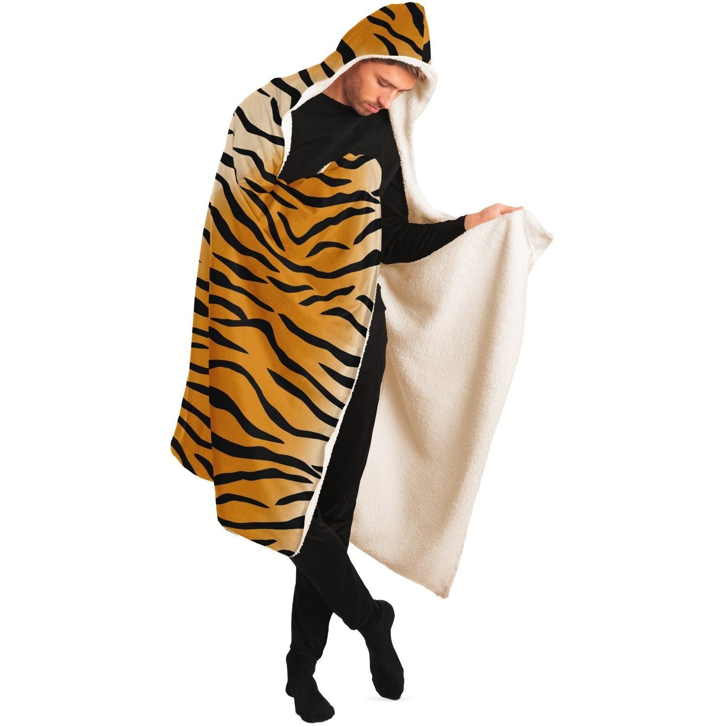 65 MCMLXV Unisex Tiger Print Hooded Blanket - 65mcmlxv