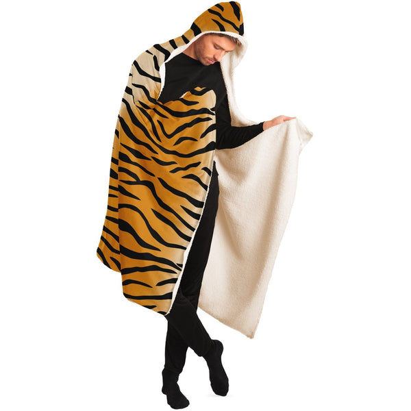 65 MCMLXV Unisex Tiger Print Hooded Blanket - 65mcmlxv