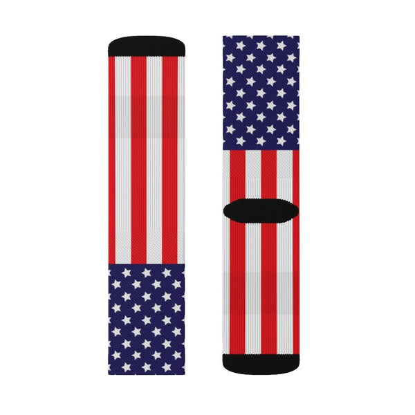 65 MCMLXV Unisex USA American Flag Print Socks - 65mcmlxv
