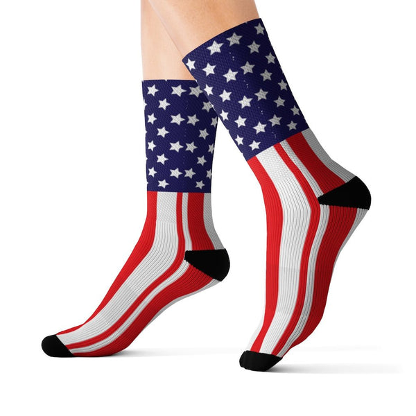 65 MCMLXV Unisex USA American Flag Print Socks - 65mcmlxv