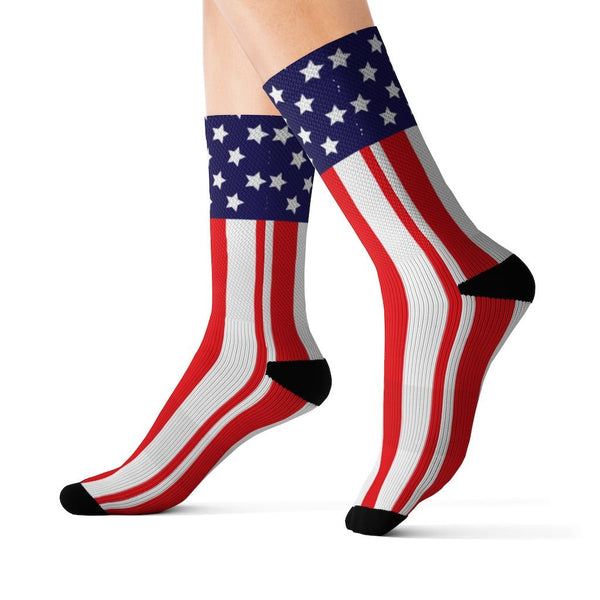 65 MCMLXV Unisex USA American Flag Print Socks - 65mcmlxv