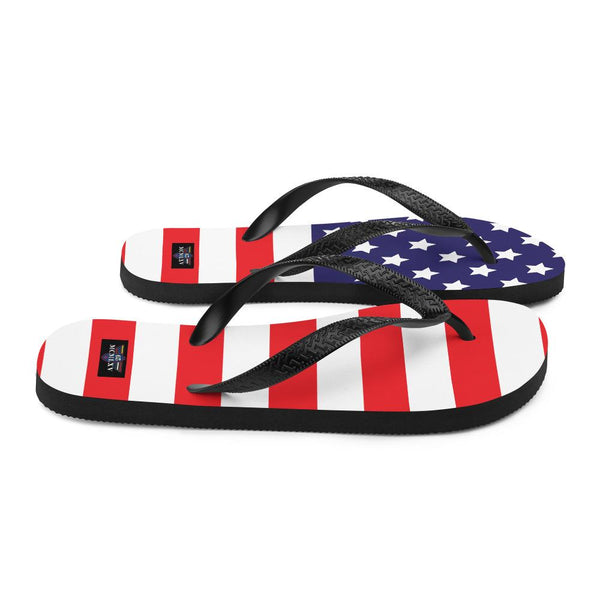65 MCMLXV Unisex USA Flag Print Flip - Flops - 65mcmlxv