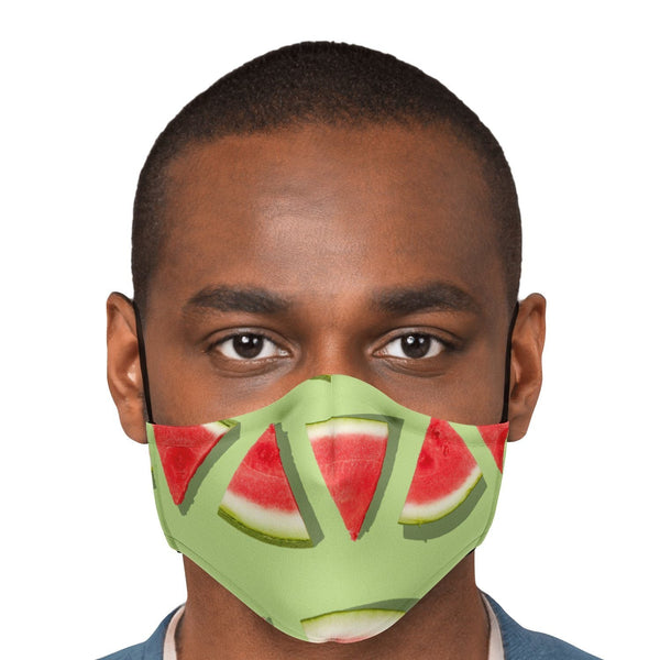 65 MCMLXV Unisex Watermelon Stripe Print Face Mask - 65mcmlxv