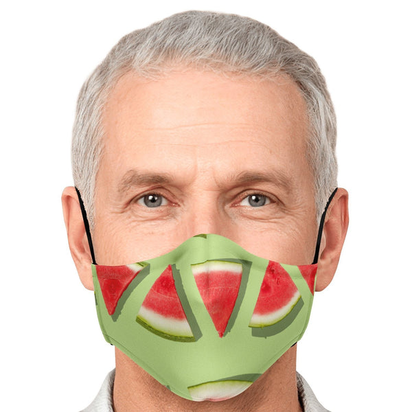 65 MCMLXV Unisex Watermelon Stripe Print Face Mask - 65mcmlxv