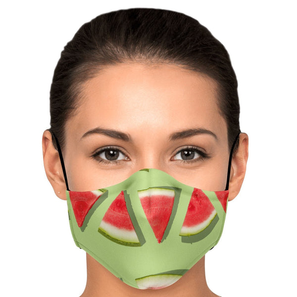 65 MCMLXV Unisex Watermelon Stripe Print Face Mask - 65mcmlxv