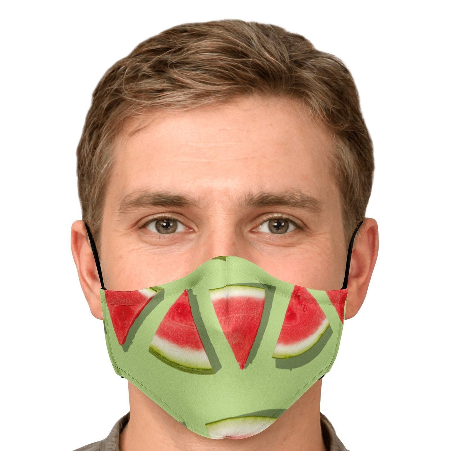65 MCMLXV Unisex Watermelon Stripe Print Face Mask - 65mcmlxv