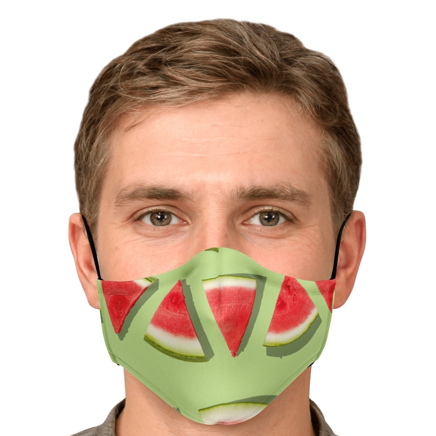 65 MCMLXV Unisex Watermelon Stripe Print Face Mask - 65mcmlxv