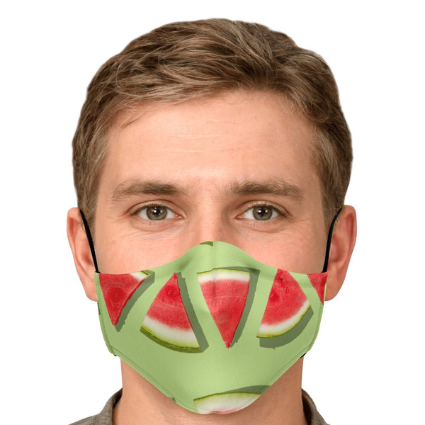 65 MCMLXV Unisex Watermelon Stripe Print Face Mask - 65mcmlxv