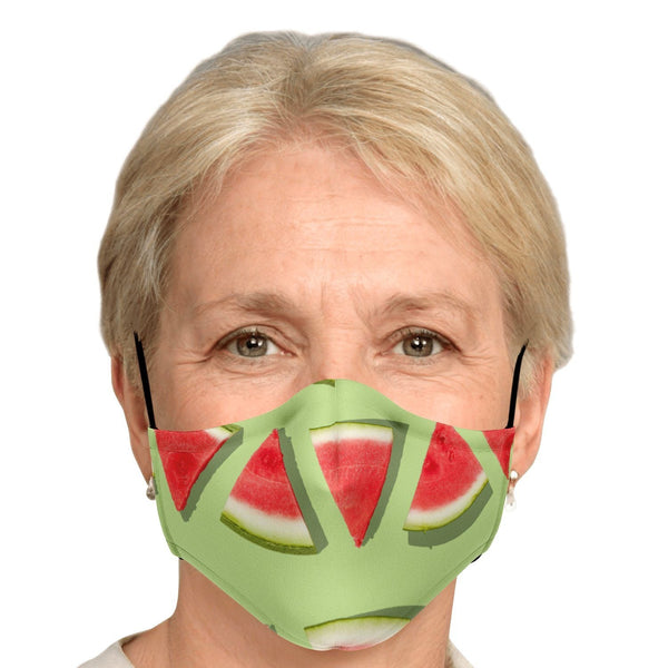 65 MCMLXV Unisex Watermelon Stripe Print Face Mask - 65mcmlxv