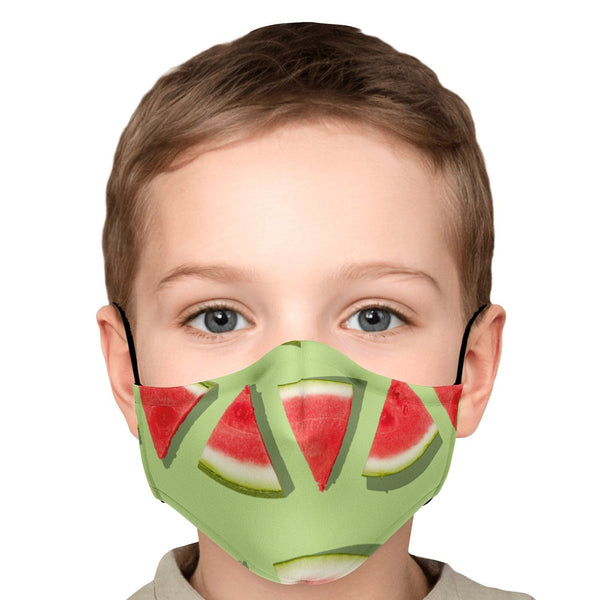 65 MCMLXV Unisex Watermelon Stripe Print Face Mask - 65mcmlxv
